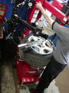 High quality tire machine  Hoover Street Auto Repair in Ann Arbor, MI