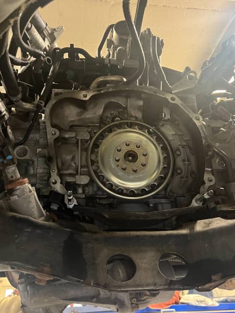 Rear of Subaru Forester engine